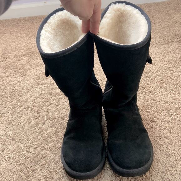 Ugg Australia 1895 Retro Cargo Tall Zip Black Boot Size 6 - Picture 1 of 14